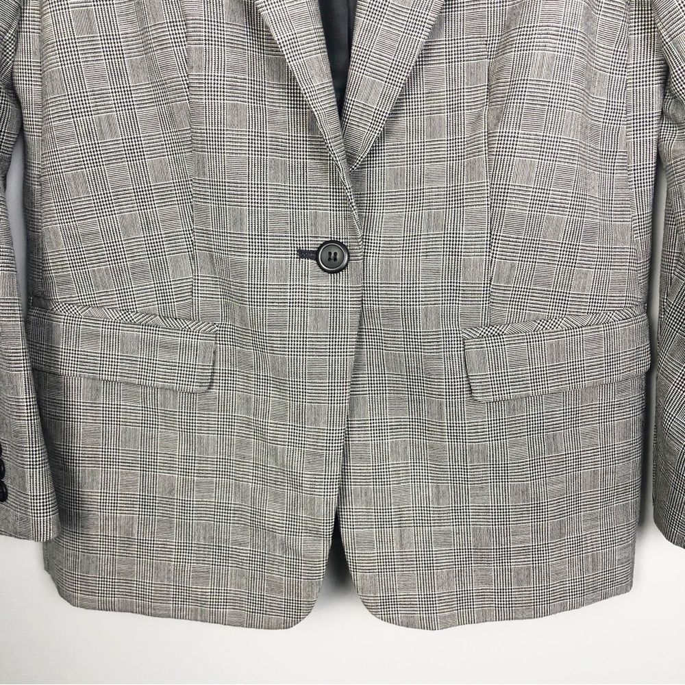 Pendleton | Black & White Plaid Button Front Virg… - image 5